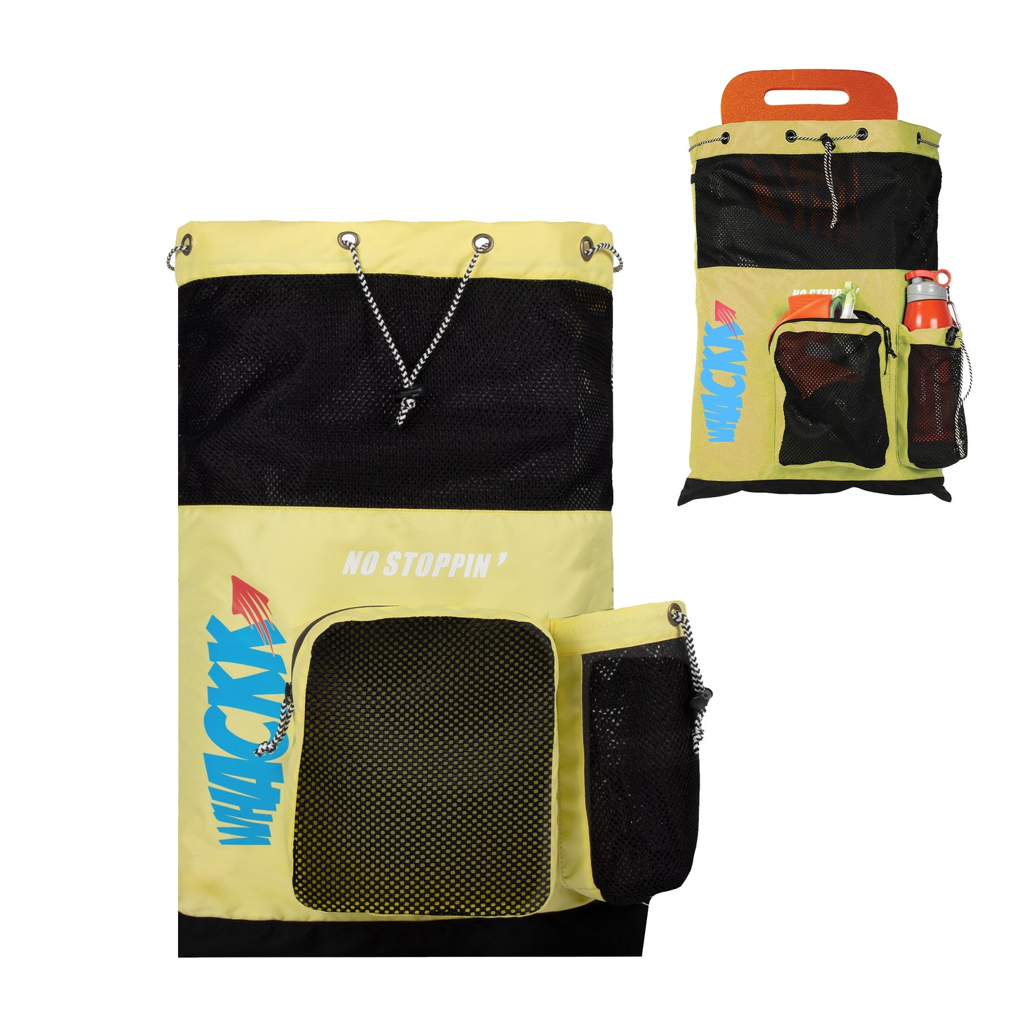 Aqua Swimming Sport Kit Bag 18L Light Yellow Black