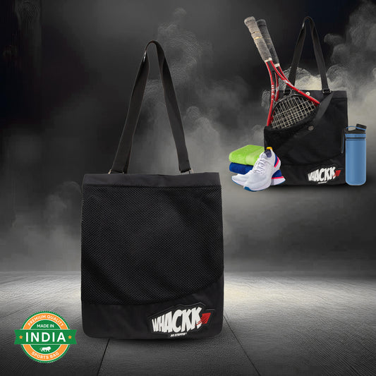 Borg Black 23L Tennis Badminton Squash Shoulder Bag/Sep Shoe Pocket/Bottle Holder/Organiser