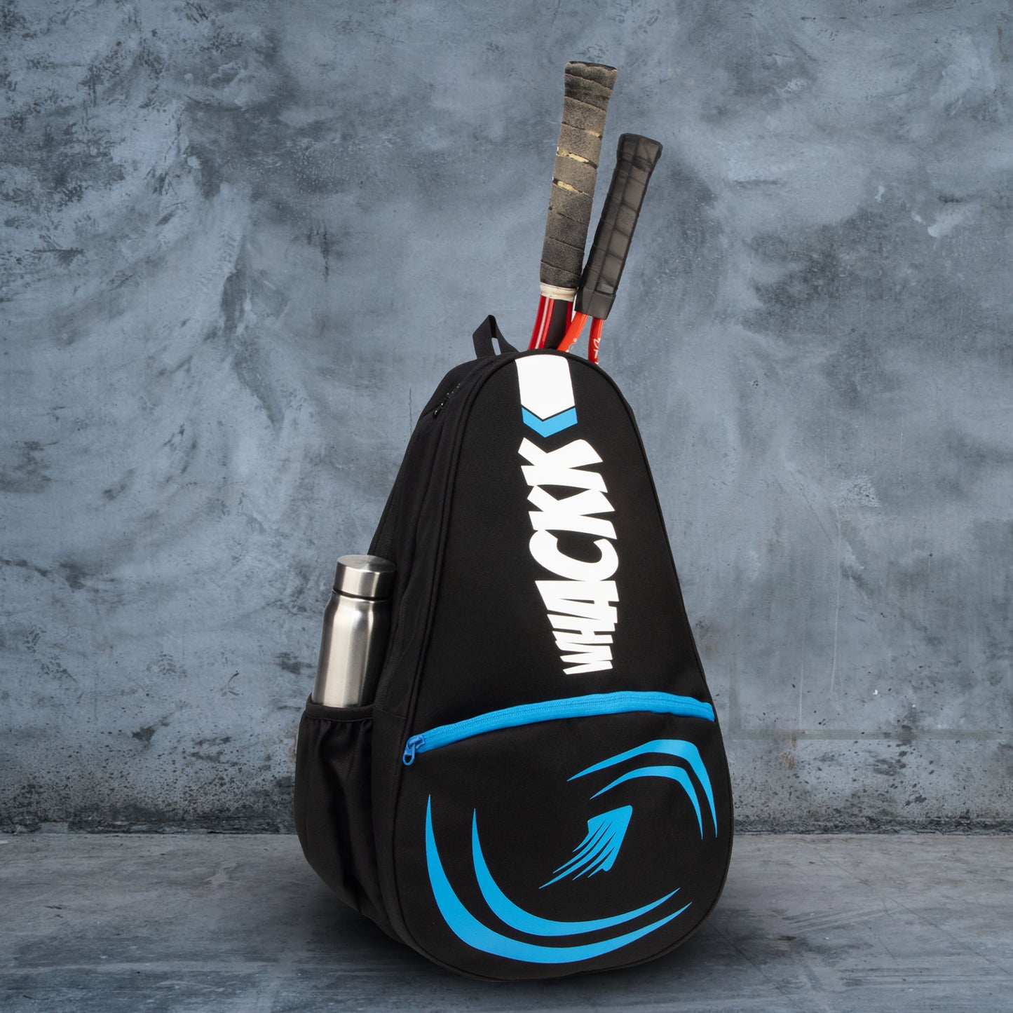 Ace Navy Black 28L Unisex Lightweight Stylish Tennis Badminton Squash Equipment Kit Bag | Shuttle Bag |Shoe Pocket| Backpack Style | Spacious Storage Compartment| Rackets Tennis-6 Badminton-8