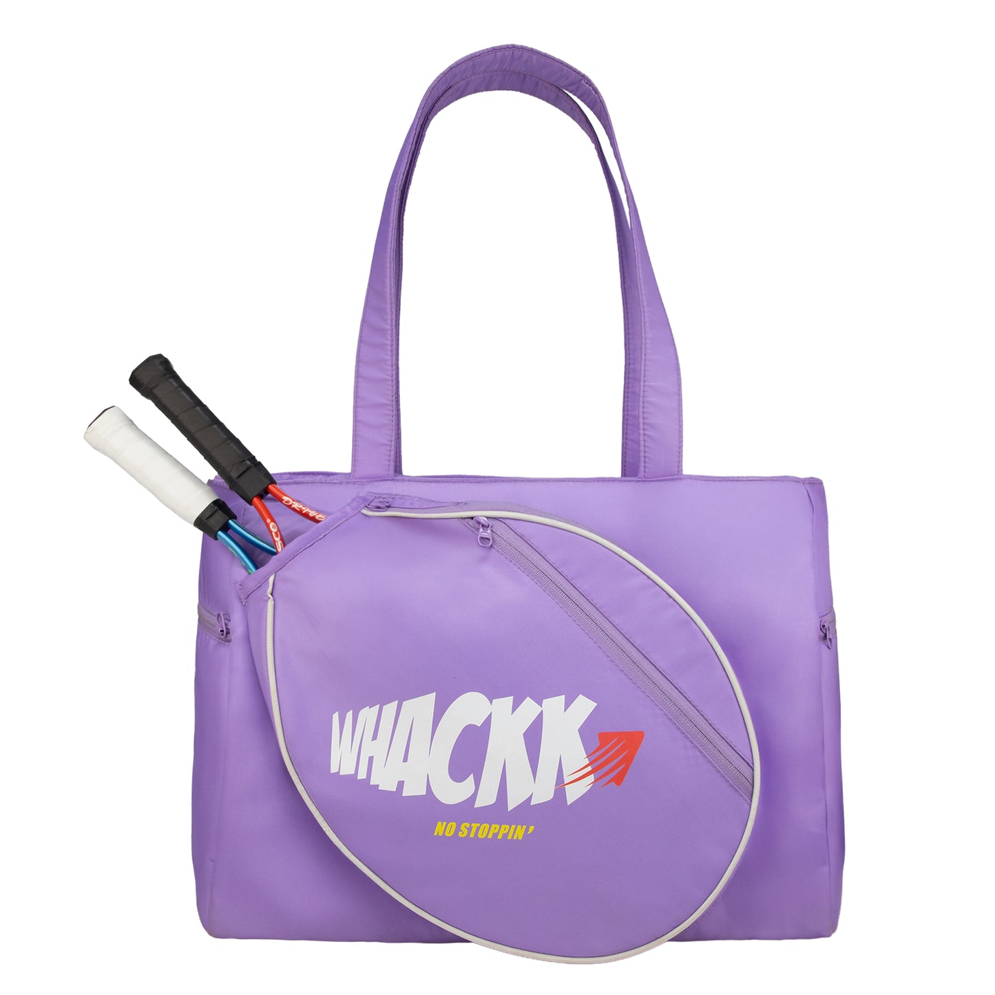 Whackk Graff Lavender Racket Sport Bagpack for Women | Stylish Sports Tote with Racket Compartment, Shoe & Clothes Storage | Lightweight Durable Shoulder Bag for Racket Sport Players
