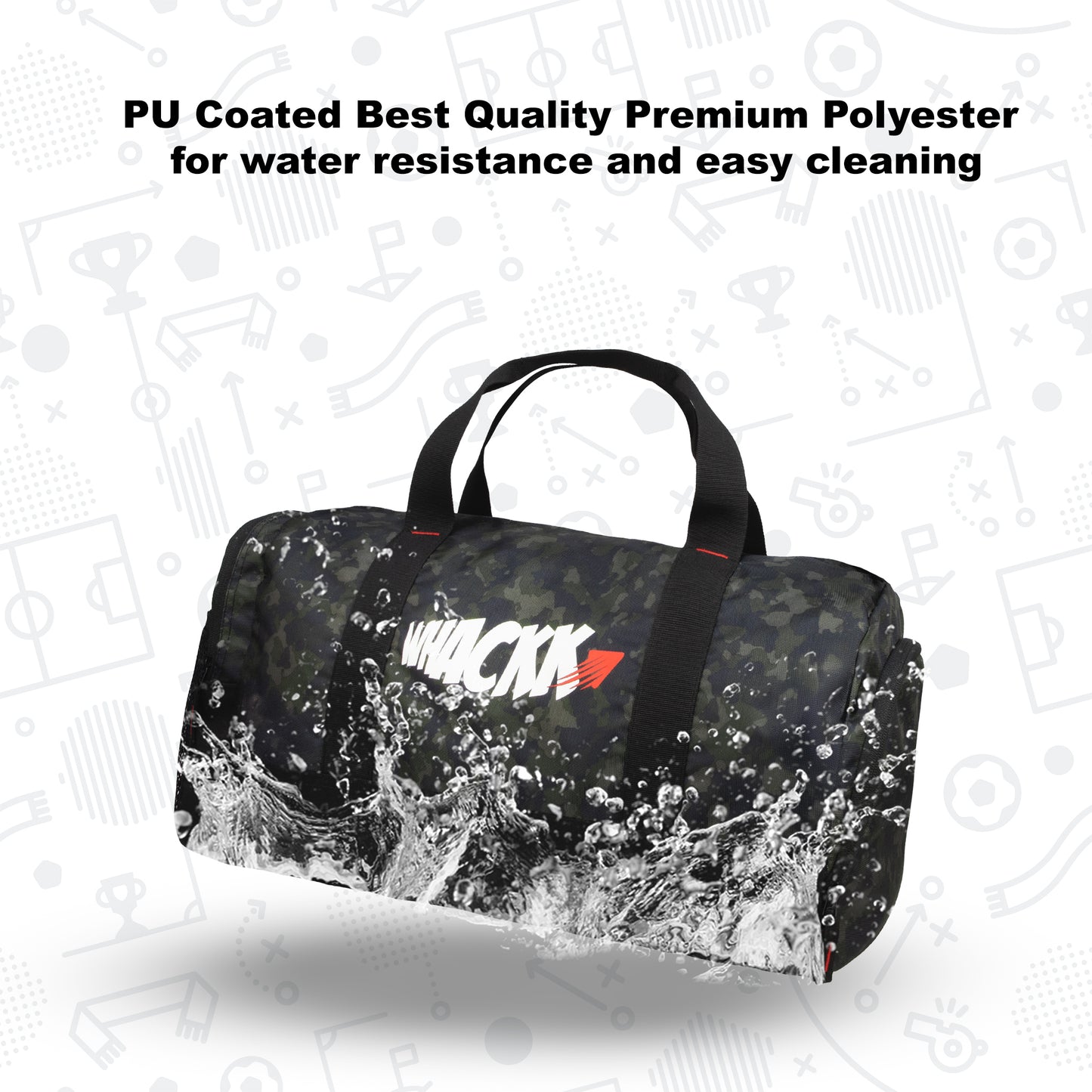 Cardio Wild Moss 31L Gym Fitness Workout Training Sports Travel Duffle Bag Separate Shoe Pocket Dry Wet Pocket Multipurpose Carry Bag Adjustable Strap Lightweight Sports Kit Men Women