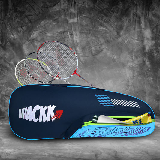 Rally Blue Navy |Unisex Lightweight Stylish Tennis Badminton Squash Shuttle Equipment Kit Cover Bag |2 Spacious Compartments|Backpack & Duffel Racket Tennis-4 Badminton-6