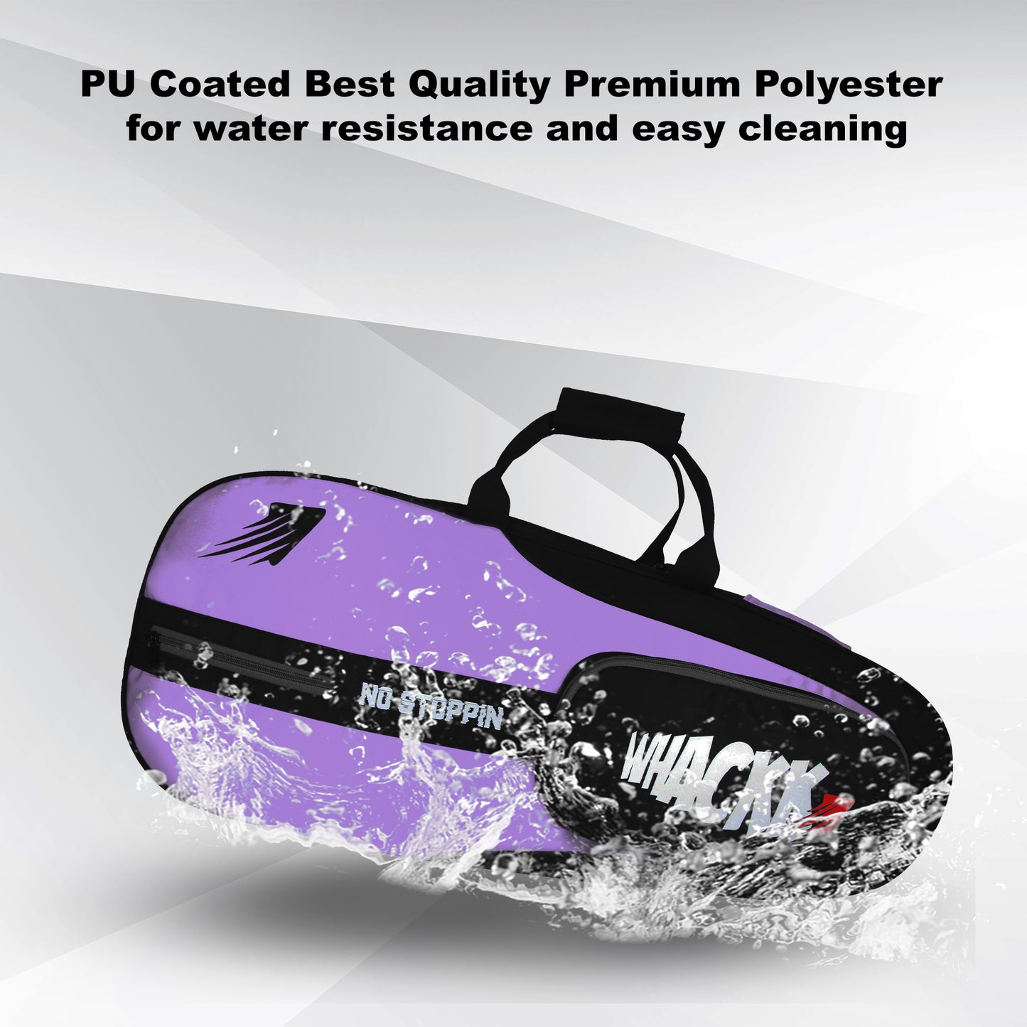 Drive 27L Lavender| Unisex Lightwieght Tennis Badminton Squash Equipment Cover Kit Bag Shoe Pocket | Air Ventilated Pocket for Wet Clothes | 4T 6B Racket | Backpack & Duffel