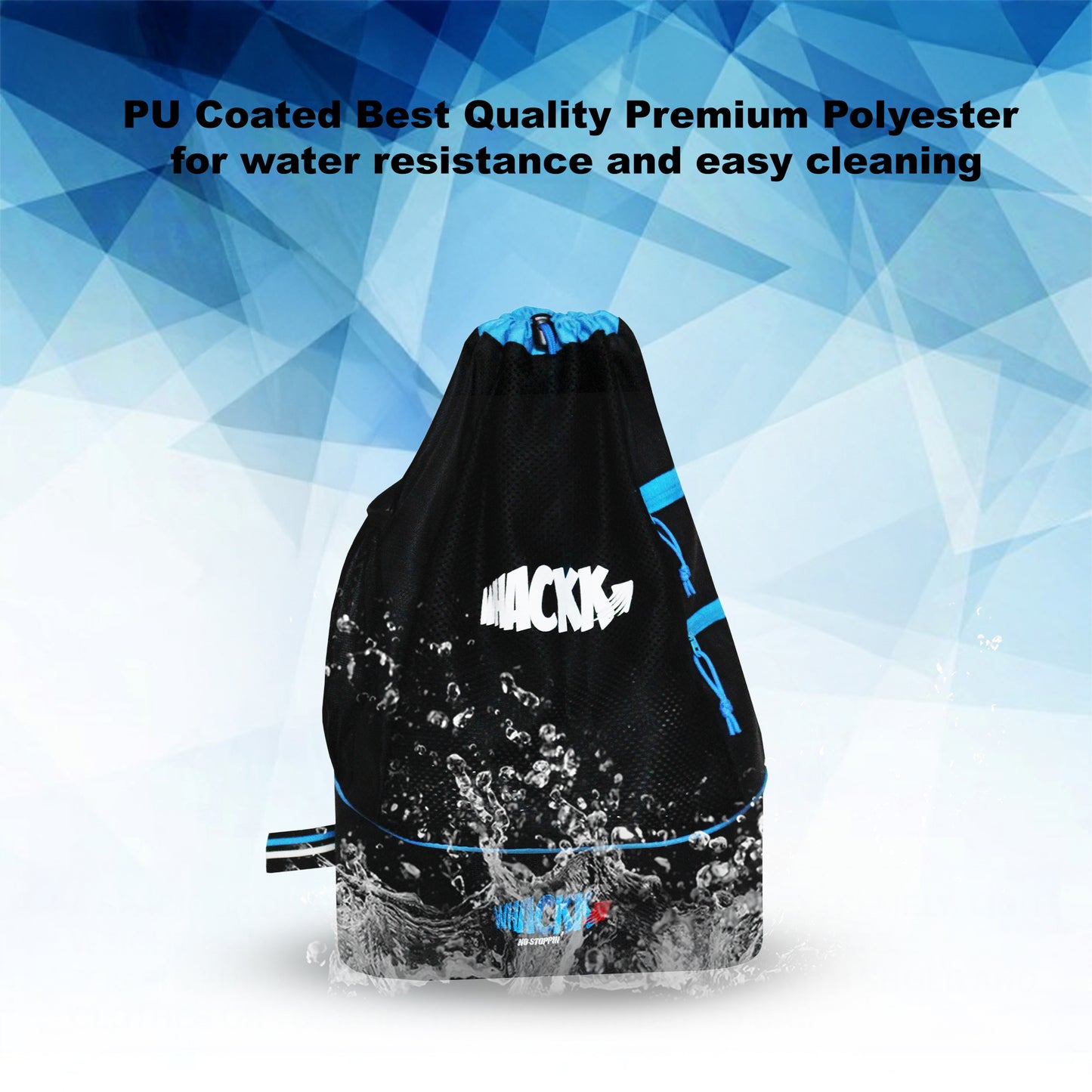 Goal Black Blue Soccer |Equipment Bag|Basketball Volleyball Throwball Drawstring Backpack |Shoes Mobile Bottle Holder Pocket|Sports Men Boys Bag |Dori Backpack|Gym Bag |Kitbag Kit Bag