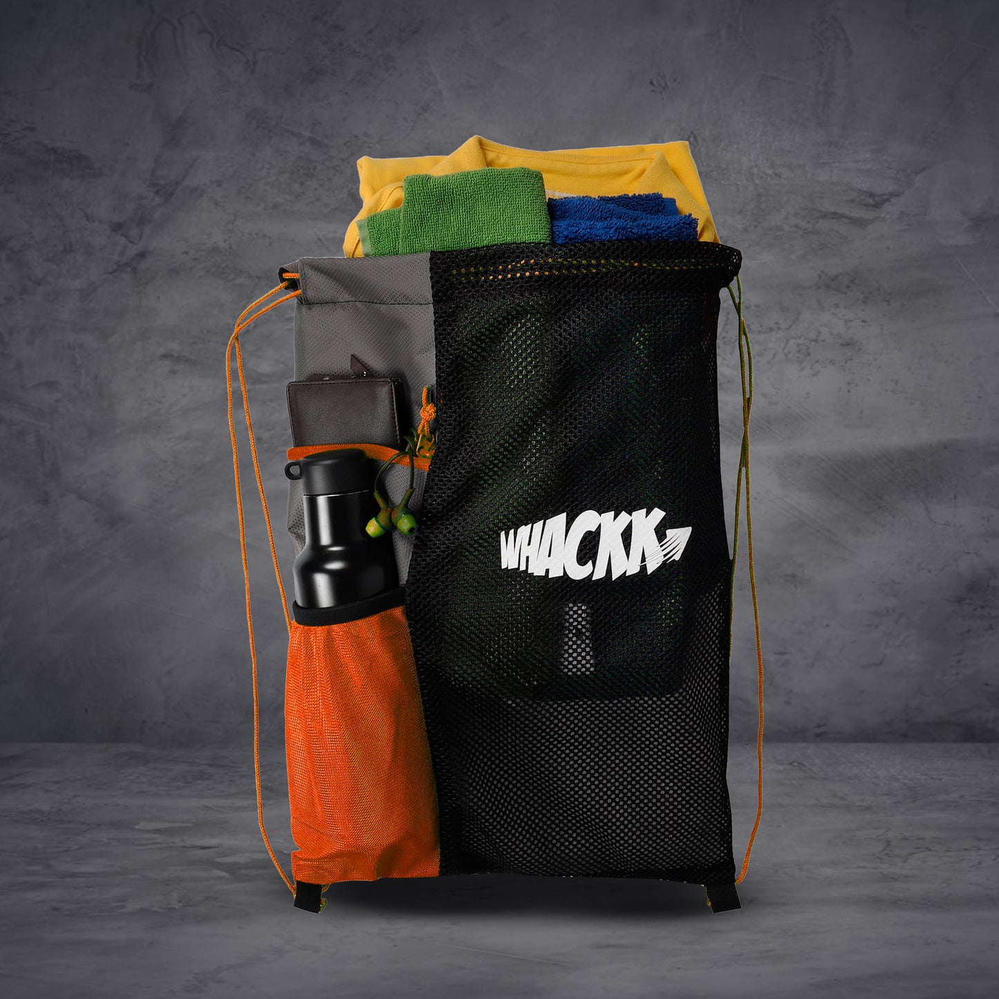 Joss Gym Swimming Bag 9L Black Orange