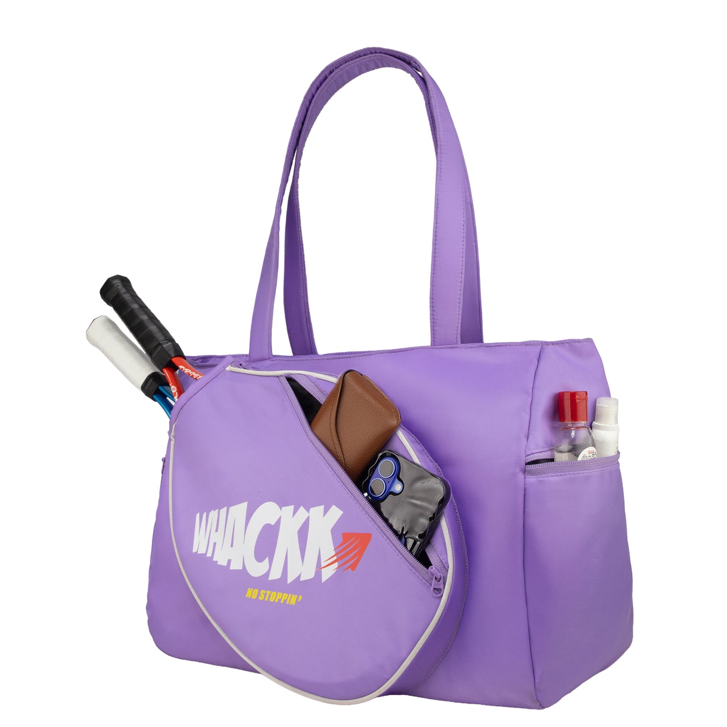 Whackk Graff Lavender Racket Sport Bagpack for Women | Stylish Sports Tote with Racket Compartment, Shoe & Clothes Storage | Lightweight Durable Shoulder Bag for Racket Sport Players