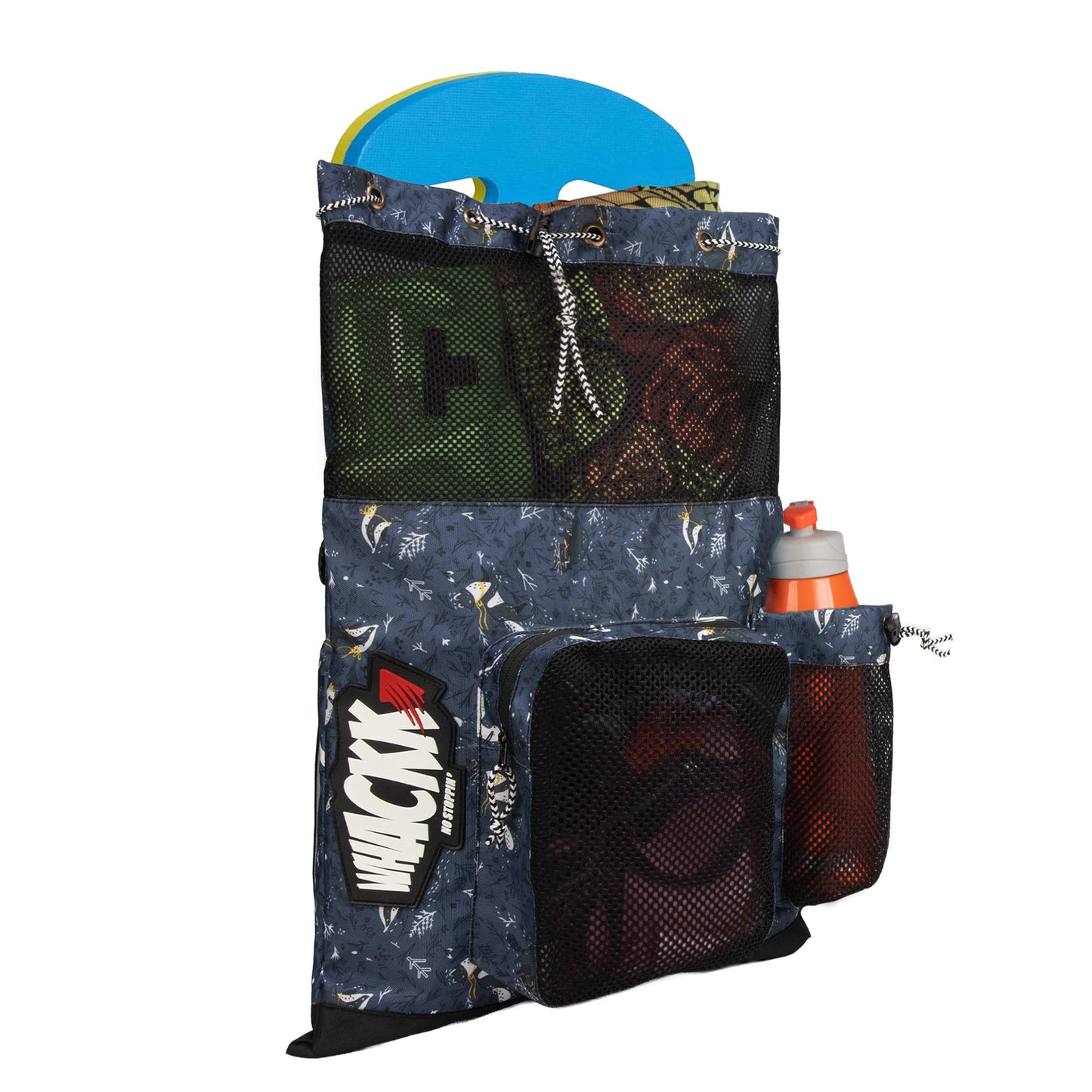 Aqua Warren Blue Unisex Swimming Bag |Water Sports |Dry Bags |Wet Pocket |Accessories |Beach Bag |Storage Swim Gym Gears |Drawstring Backpack |Netball Backpack | Pocket for Cap and Goggles