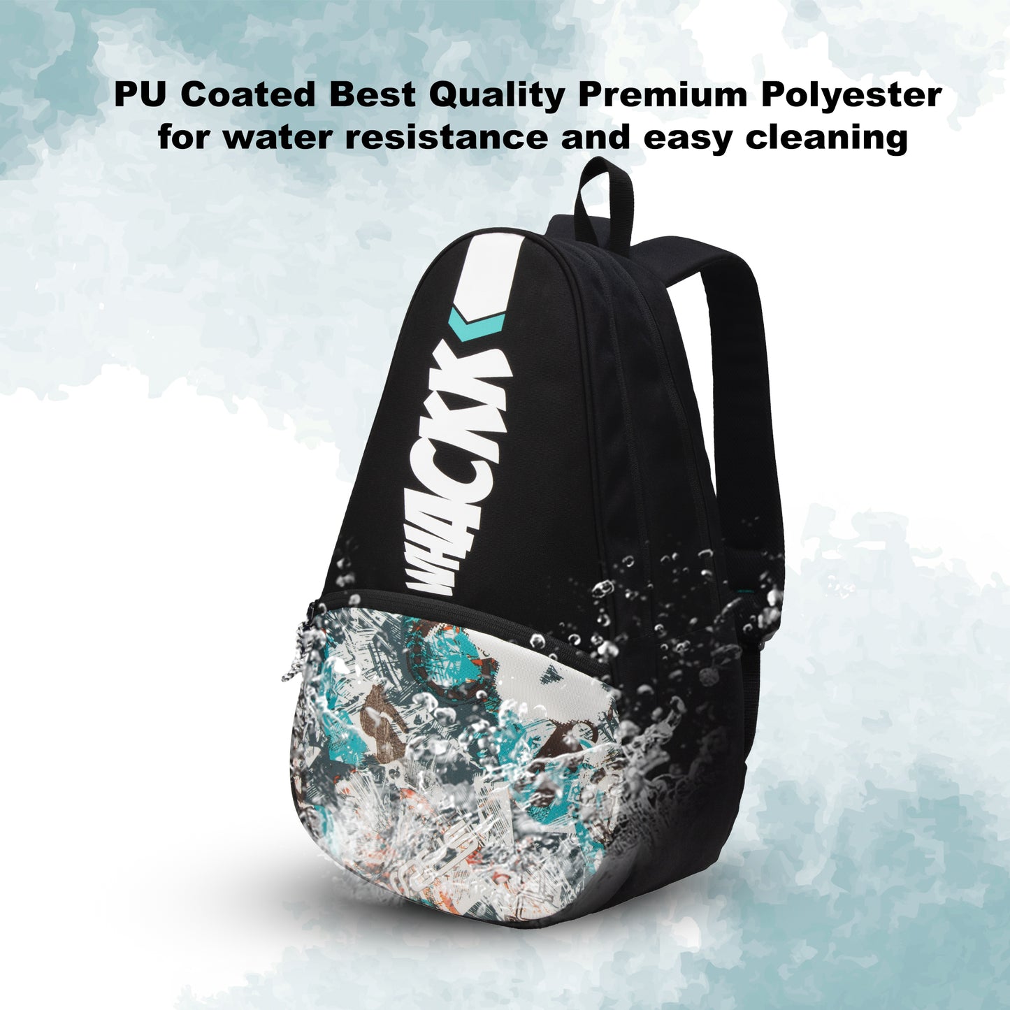 Ace Printed 28L Unisex Lightweight Stylish Tennis Badminton Squash Equipment Kit Bag | Shuttle Bag |Shoe Pocket| Backpack Style | Spacious Storage Compartment| Rackets Tennis-6 Badminton-8
