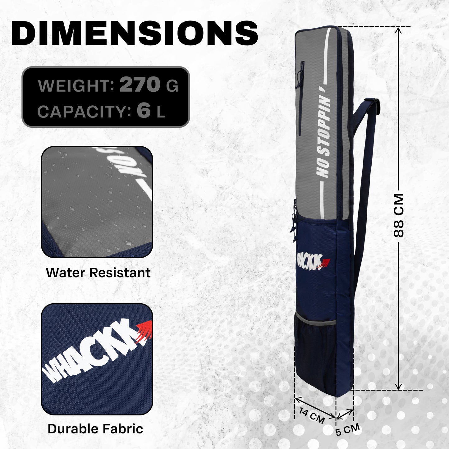 Hayden Grey Cricket Bat Cover