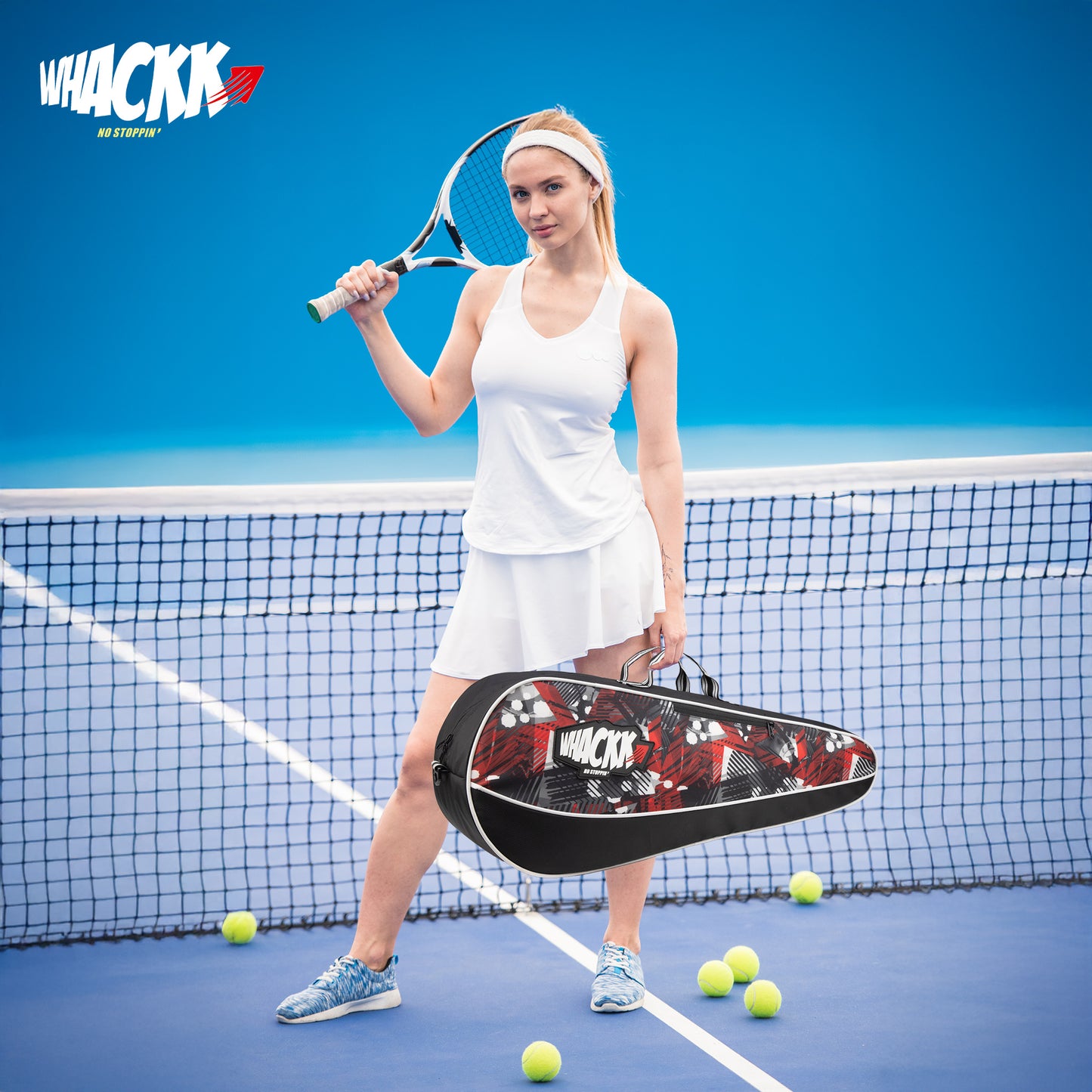 Pro Red 26L Unisex Lightweight Tennis Badminton Squash Equipment Cover Kit Bag | 4T 6B Racket |Duffel