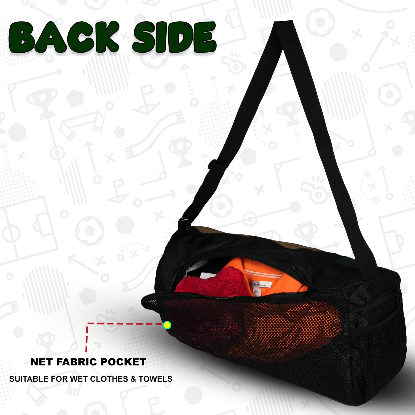 Armstrong Gym Bag 33L Black khaki