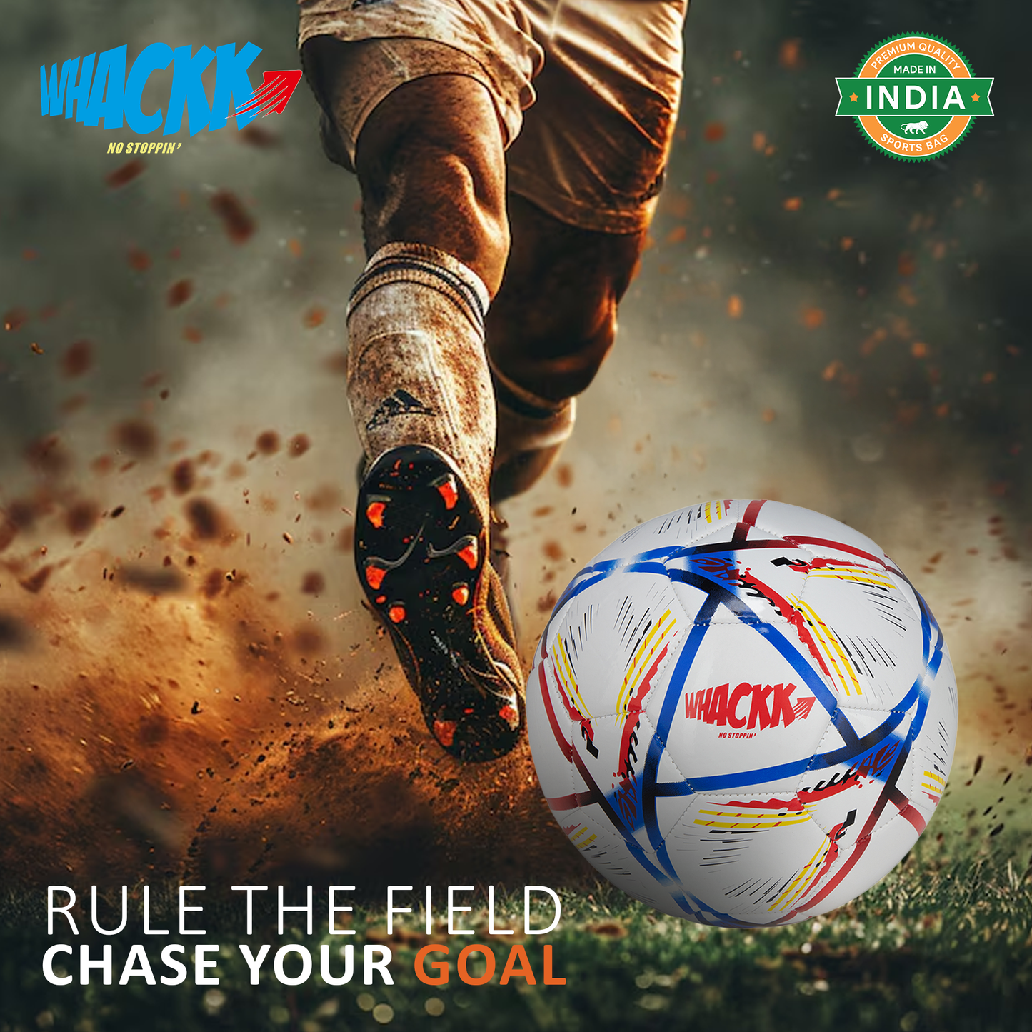 Whackk Hagi Football Navy red