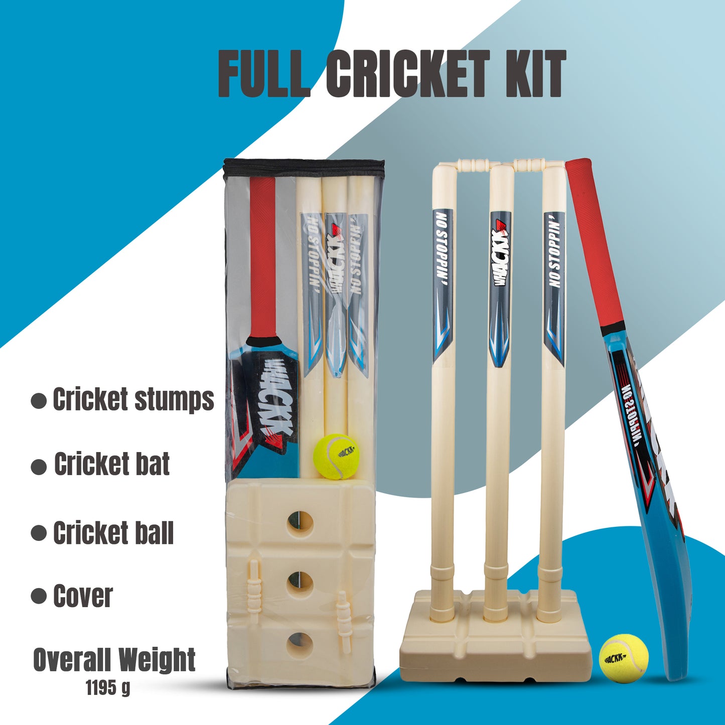 Whackk Complete junior Cricket Set