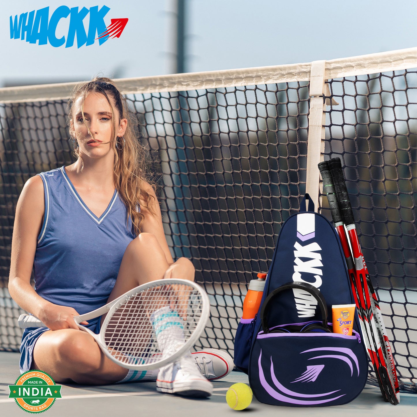 Ace Pickleball Lavender Badminton Tennis Kit Bag 28L