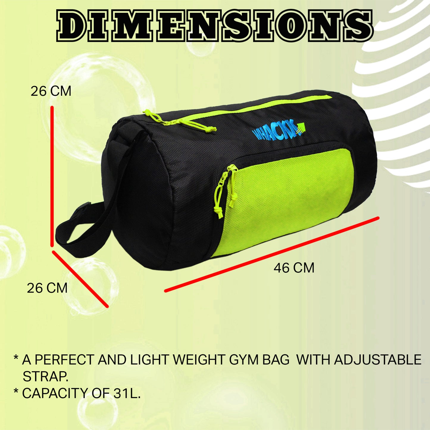 Track Gym Bag 31L Green