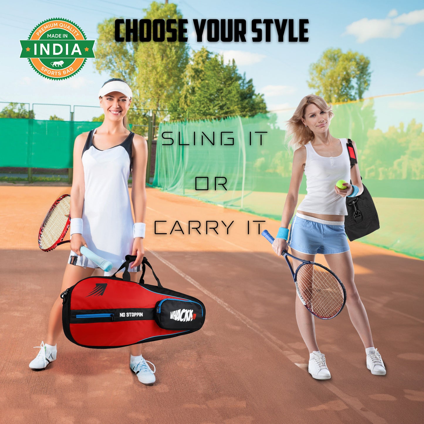 Drive Badminton Tennis Kit Bag 27L Red Black