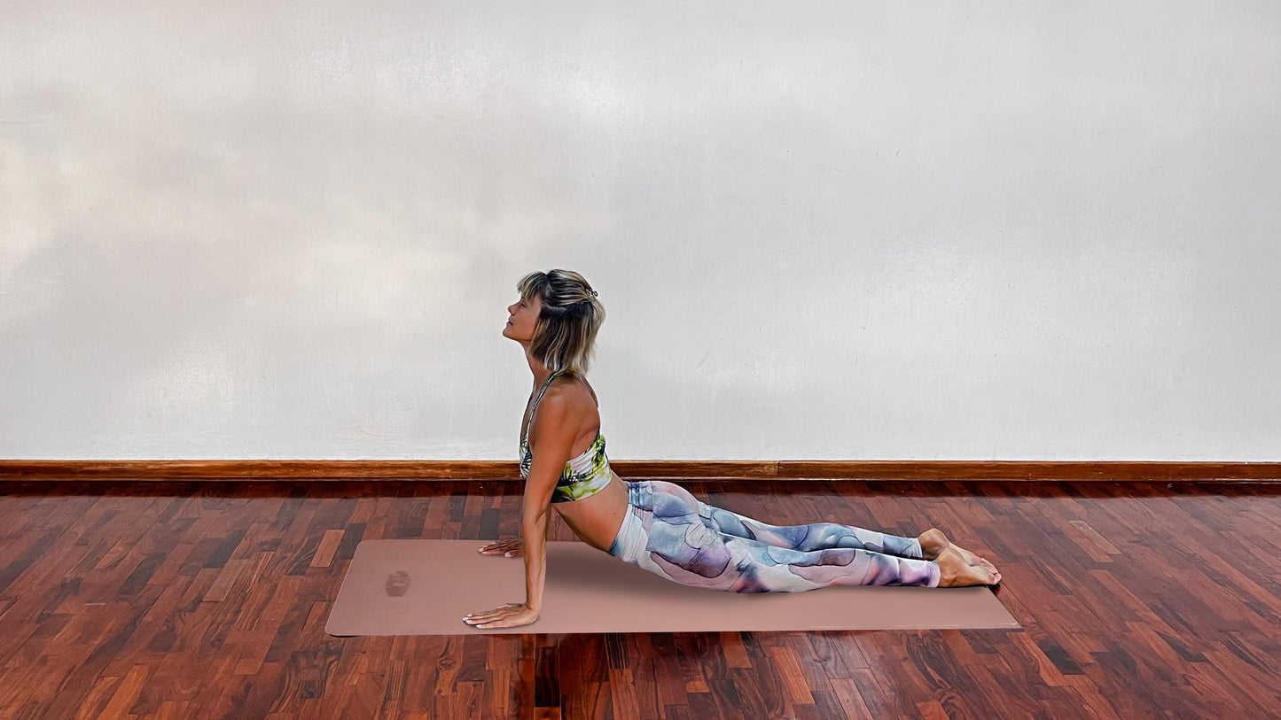 Alignment Yoga Mat in Coral Pink 4mm