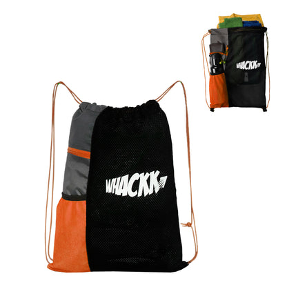 Joss Orange 9L|Sports Bag|Swimming Equipment Bags|Netball Bags|Dry Bags|Drawstring Bag for Shoes & Clothes|Sports Gear|Accessory Pocket |Gym Bag |Tuition Bag|1 Bottle Holder