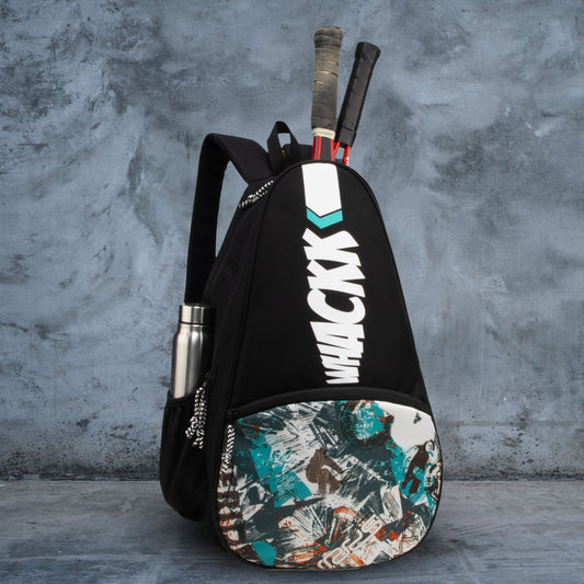 Ace Pickleball Printed Badminton Tennis Kit Bag 28L Black