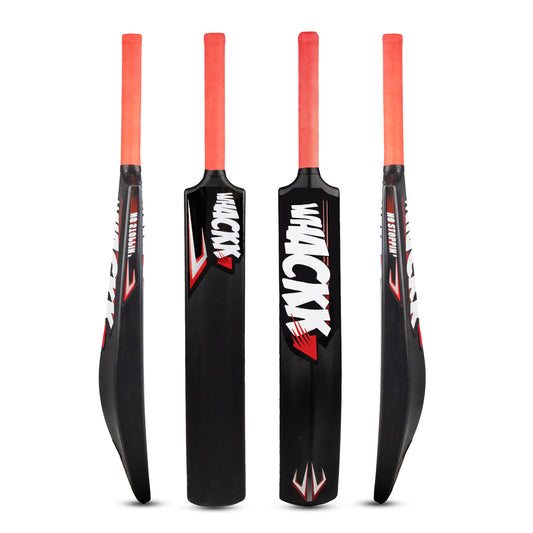 Whackk Cricket Bat Black Full Size Premium Hard Plastic Fiber Tennis Cricket Bats