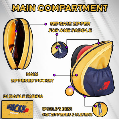 Twirl Table Tennis Kit Bag 5L Yellow