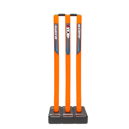 Whackk Cricket Orange Stumps with Stand