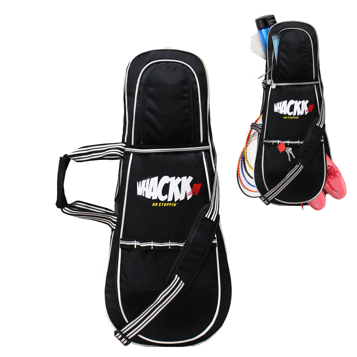 Smash Tennis Squash Badminton kit bag 37L Black