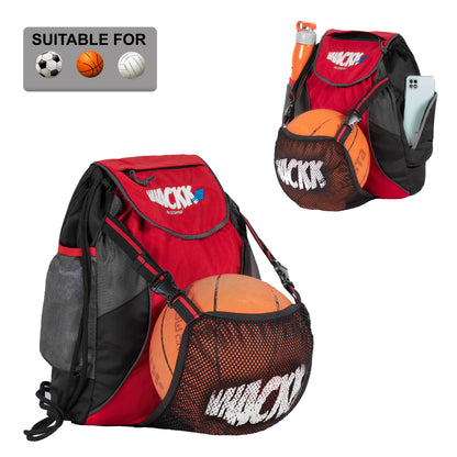 Storm Soccer Volleyball Basketball kit bag 19L Black Red