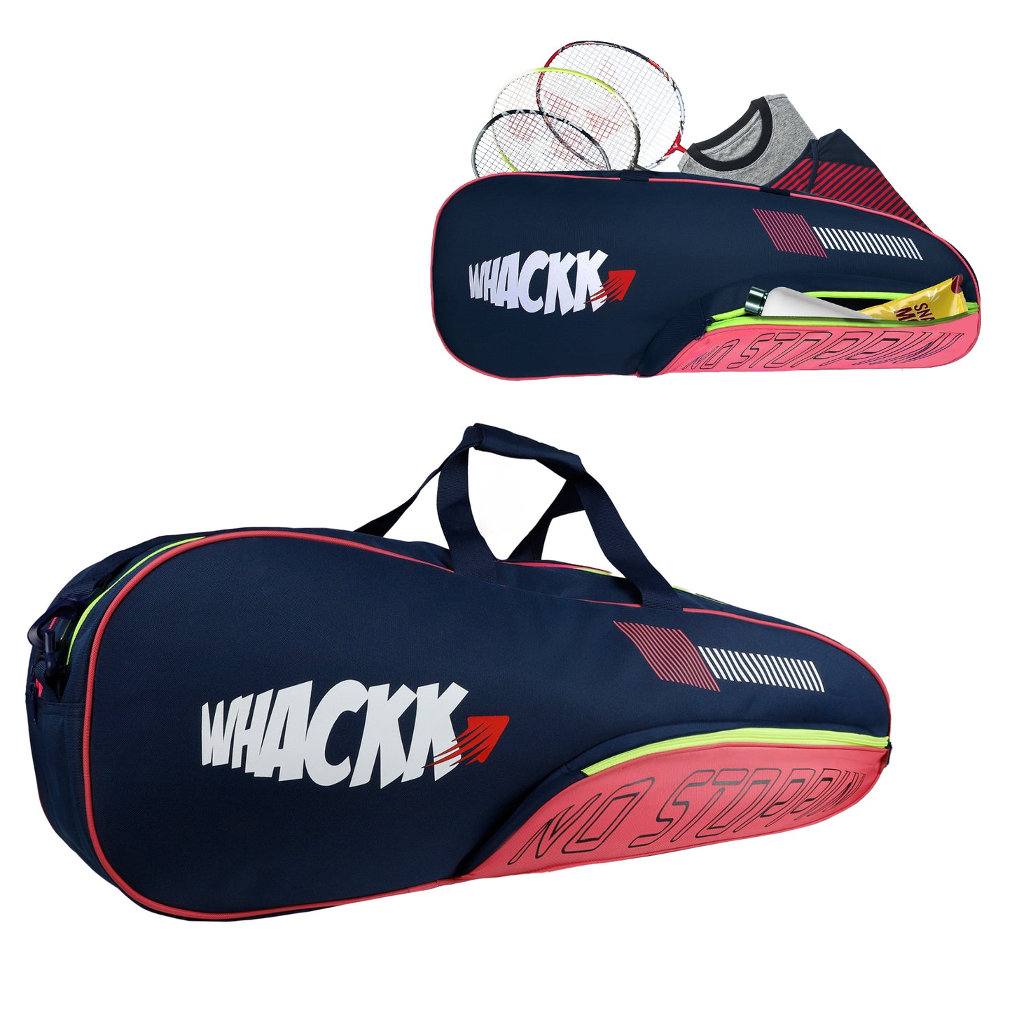 Rally Badminton Tennis Kit Bag 53L Pink Navy