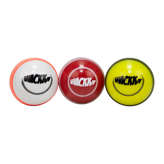 Whackk Windballs set of 3 PVC T-20 Soft Cricket Balls (Multi Colour)