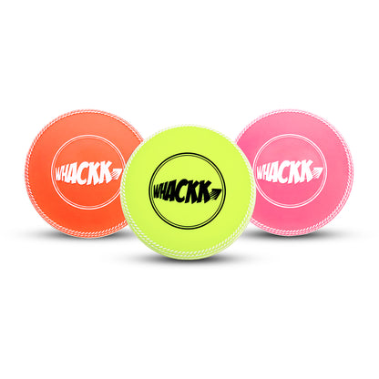 Whackk i10 T-20 Wind Ball 72MM 120GMS | Raised Seam Cricket Ball for Indoor Gully Practice Training