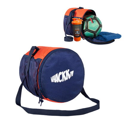 Kick Soccer Basketball Volleyball Kit Bag 15L Navy Orange