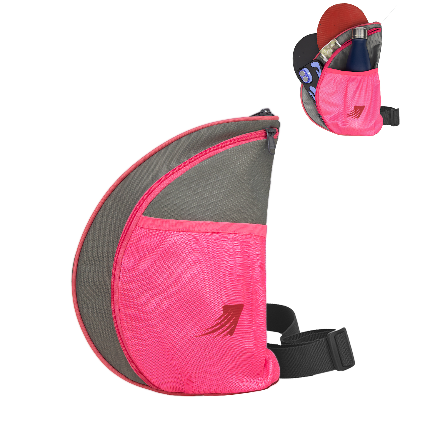Twirl 5LPink | Unisex Table Tennis Equipment Bag | Tennis Case | Racket Case | TT Bag Cover |Ping Pong Paddle Case|Case Bag Double-Sided |Professional |Bat Protector Pouch |Travel