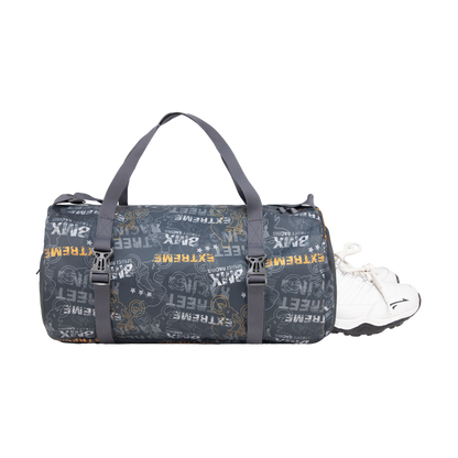 WHACKK 31L Xtreme Black Duffle Gym Bag with Carry Handle|1 Main Compartment, Shoe Compartment, Adjustable Mat Holder, Quick-Access & Bottle Pocket|Lightweight & Water-Resistant Bag for Men & Women