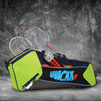 Break Point Tennis badminton squash kit Bag 23L Navy Blue F Green