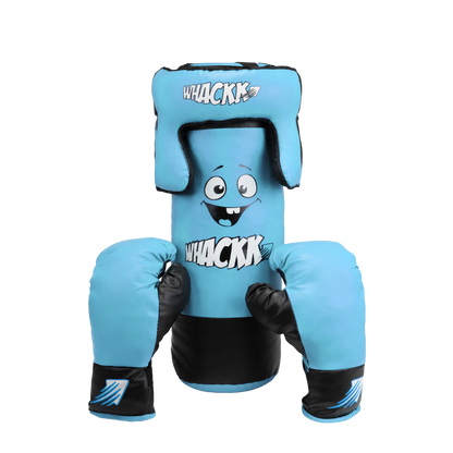 WHACKK Junior Boxing Kit Red | Boxing Set for Kids & Beginners | Lightweight Training Kit for Home Practice, Fitness & Self-Defence, Boys & Girls