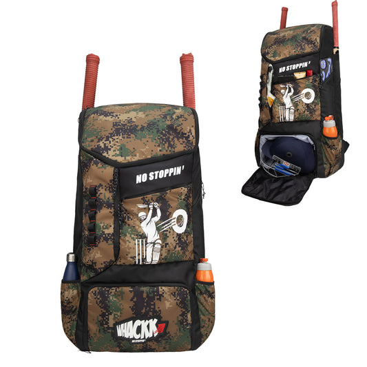 Kallis Marpat WL 103L Unisex Cricket Kit Bag Backpack|Adult Size|2 Bat|Shoe/Helmet Pocket|Main Compartment 18" Leg Pad|2 Bottle Holder|Easy Access Pocket|Player Edition Senior