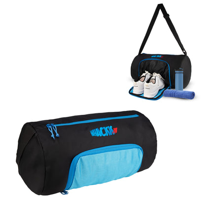 Track Blue 31L |Gym Bags |Fitness Bag|Sports Duffle|Multipurpose Carry Bag |Travel Duffel Bag|Adjustable Strap|Air Ventilated pocket for shoes|Unisex|Lightweight|Sports Kit|Kitbag
