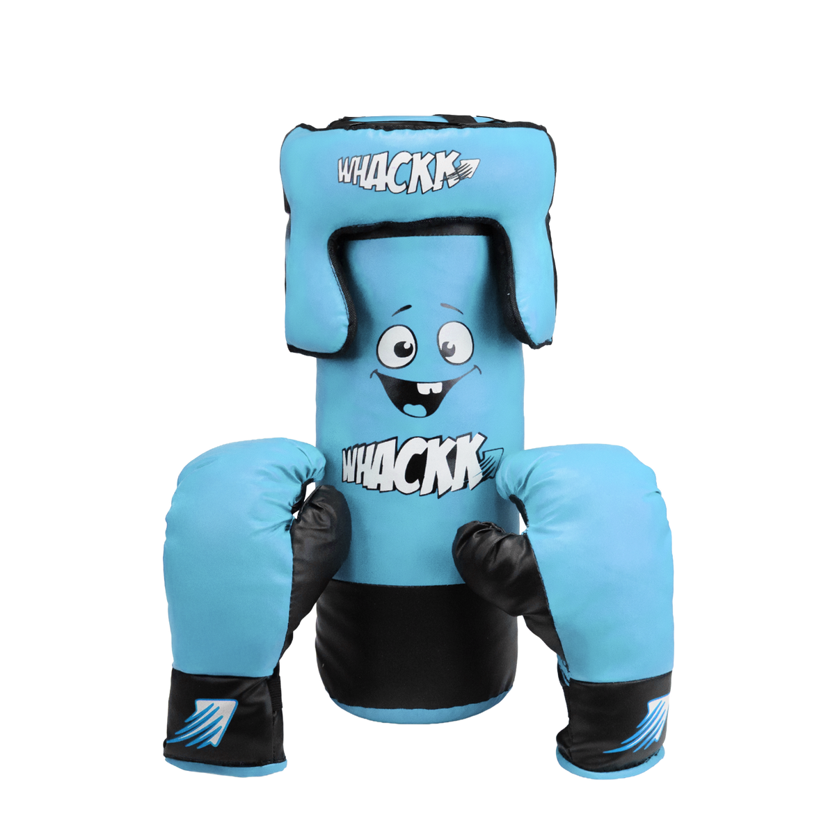 WHACKK Junior Boxing Kit Light Blue| Boxing Set for Kids & Beginners | Lightweight Training Kit for Home Practice, Fitness & Self-Defence, Boys & Girls