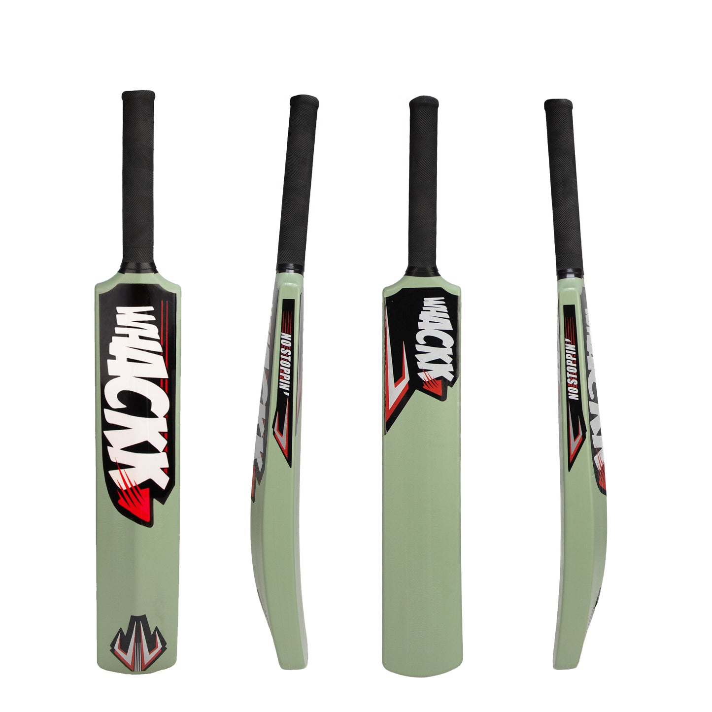 Whackk Cricket Bat Olive Green  Size 5 Premium Hard Plastic Fiber Tennis Cricket bat