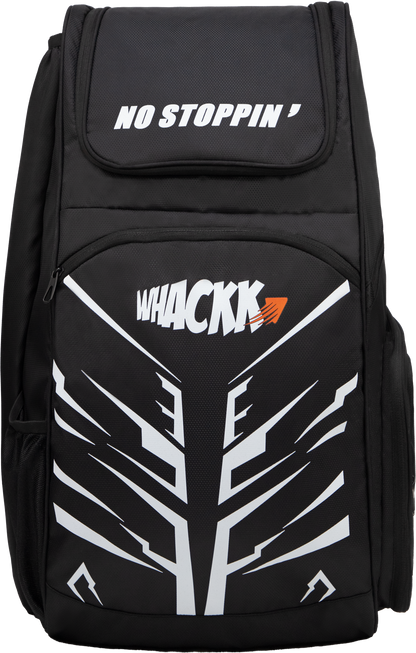 WHACKK Blair 70L Cricket Bag Black| Full Size Kit Bag with Spacious Storage| Bat Pocket, Shoe & Helmet Compartment| Bottle Holder| Utility Pockets| Padded Back & Hip Belt