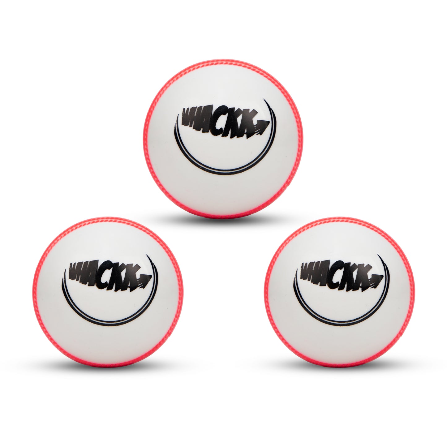 Whackk Windballs set of 3 PVC T-20 Soft Cricket Balls (White Colour)