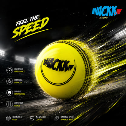 Whackk Windballs set of 3 PVC T-20 Soft Cricket Balls (Yellow Colour)
