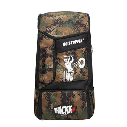Kallis Marpat WL 103L Unisex Cricket Kit Bag Backpack|Adult Size|2 Bat|Shoe/Helmet Pocket|Main Compartment 18" Leg Pad|2 Bottle Holder|Easy Access Pocket|Player Edition Senior
