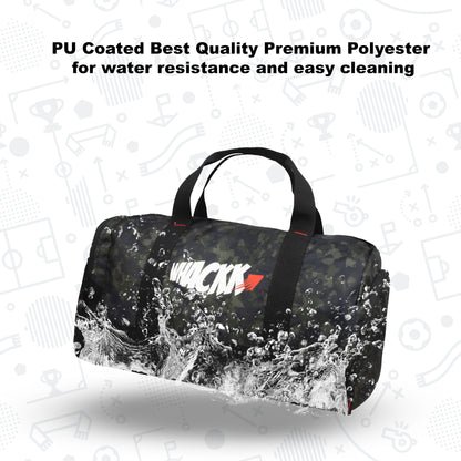 Cardio Wild Moss 31L Gym Fitness Workout Training Sports Travel Duffle Bag Separate Shoe Pocket Dry Wet Pocket Multipurpose Carry Bag Adjustable Strap Lightweight Sports Kit Men Women
