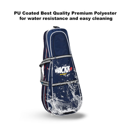 Smash 37L Navy| Unisex Lightweight Tennis Badminton Squash Equipment Cover Kit Bag Shoe Pocket | Air Ventilated Pocket for Wet Clothes | 4T 6B Racket | Backpack & Duffel