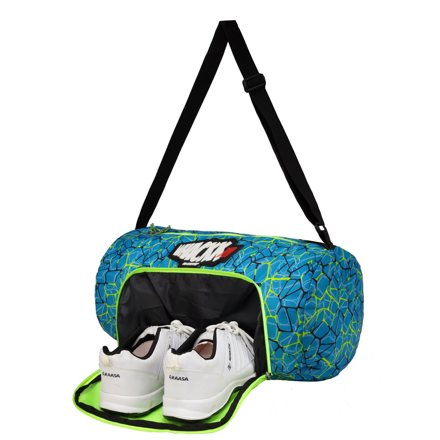 Track Blue 31L |Gym Bags |Fitness Bag|Sports Duffle|Multipurpose Carry Bag |Travel Duffel Bag|Adjustable Strap|Air Ventilated pocket for shoes|Unisex|Lightweight|Sports Kit|Kitbag