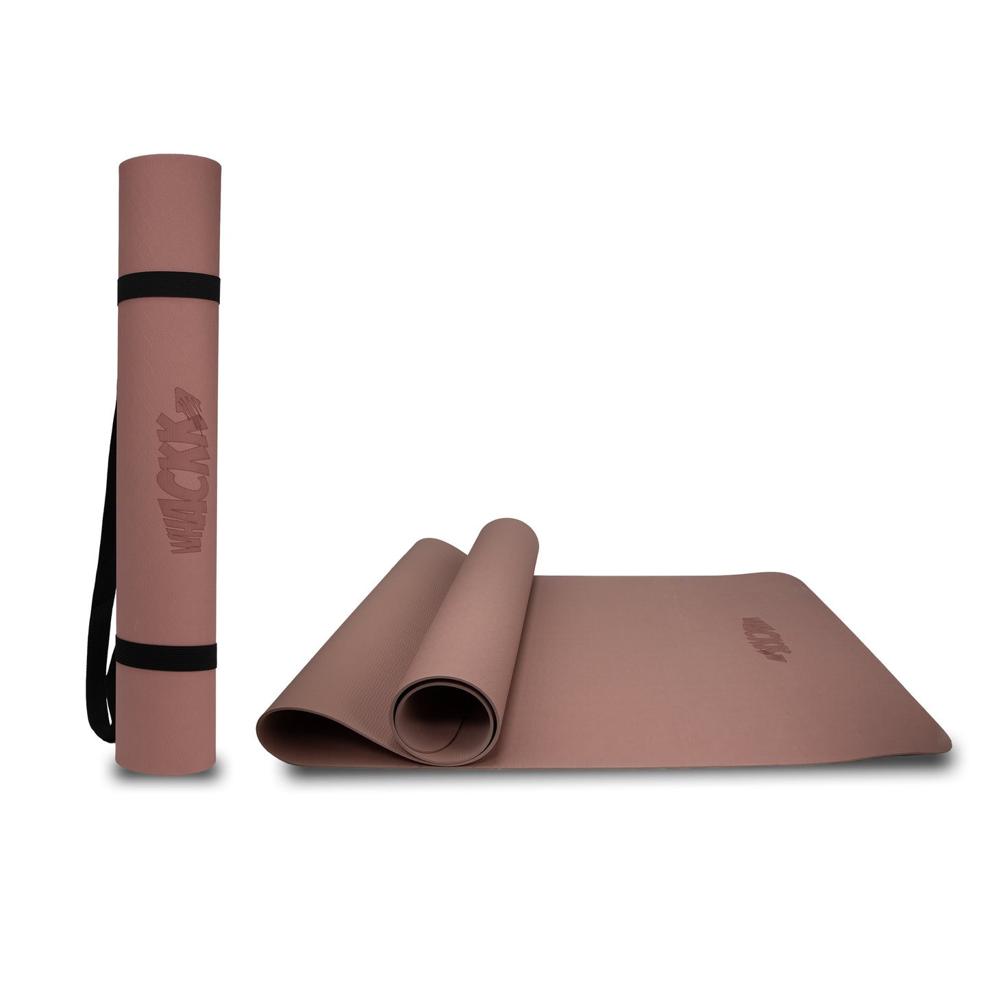 Alignment Yoga Mat in Coral Pink 4mm