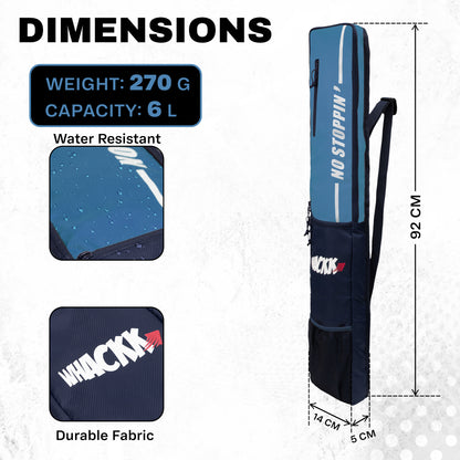 Hayden Blue Cricket Bat Cover Polyester Material, Premium Full Size Cover for Wooden and Plastic Bats with Heavy Duty Stitched Strap