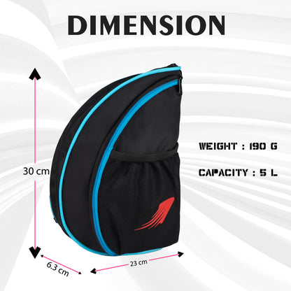 Twirl Table Tennis Kit Bag 5L Black